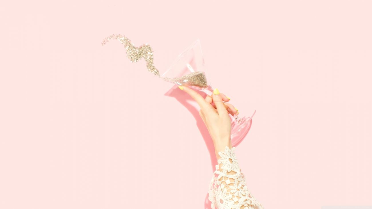 Gold Glitter Party Wallpaper