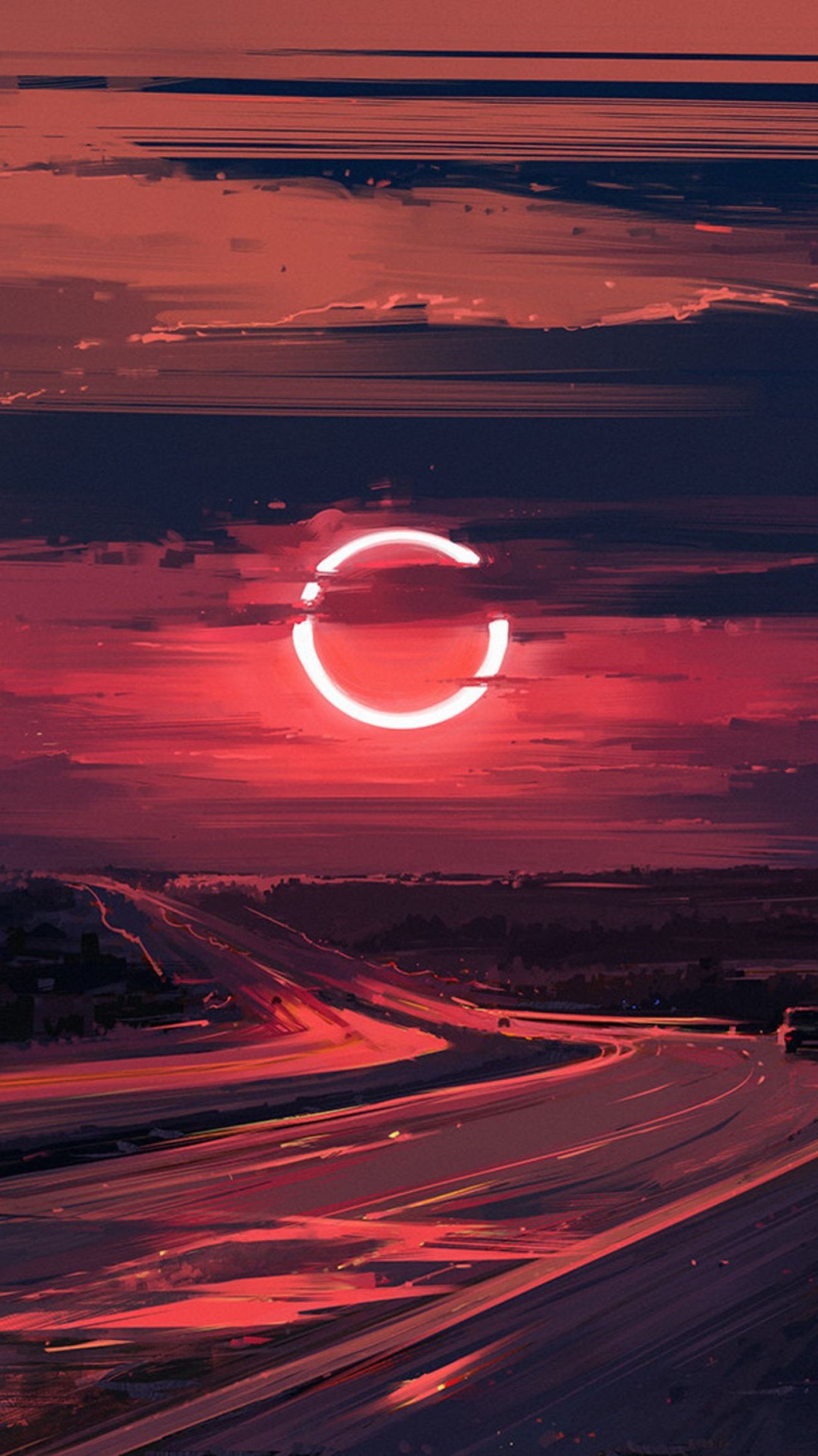 Cloud Eclipse Evening Moon Ut Wallpaper