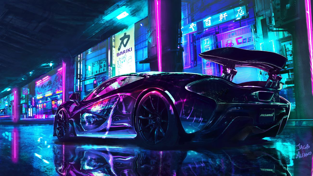 Mclaren Cyberpunk Chrome Color 4k