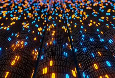 Yellow Blue Neon Lights Binary Code Hd Binary Code